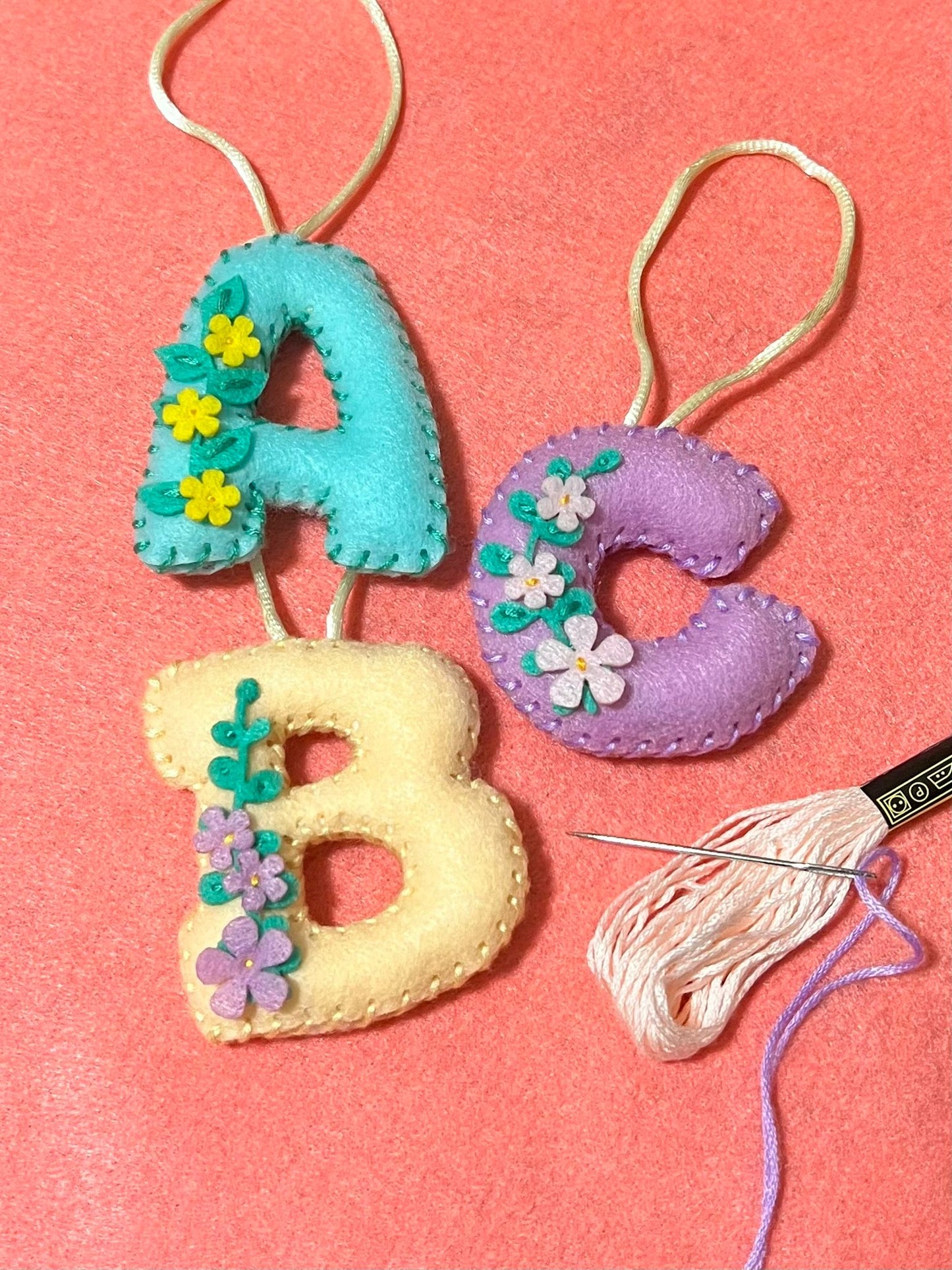 Alphabet Felt Craft Sewing Kit - Create & Sew Your Own Plush Letters!